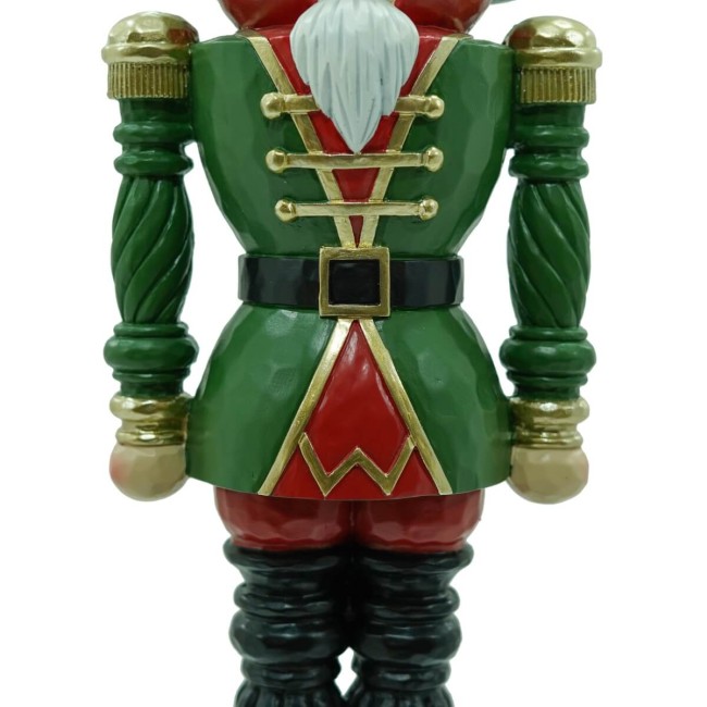 Schiaccianoci Natalizio in Resina con Giacca Verde 2 Misure