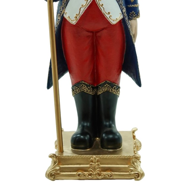 Babbo Natale in Resina con Corona e Scettro H.92 cm