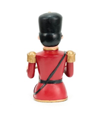 Schiaccianoci Natalizio Seduto con Tamburo H.17,5 cm