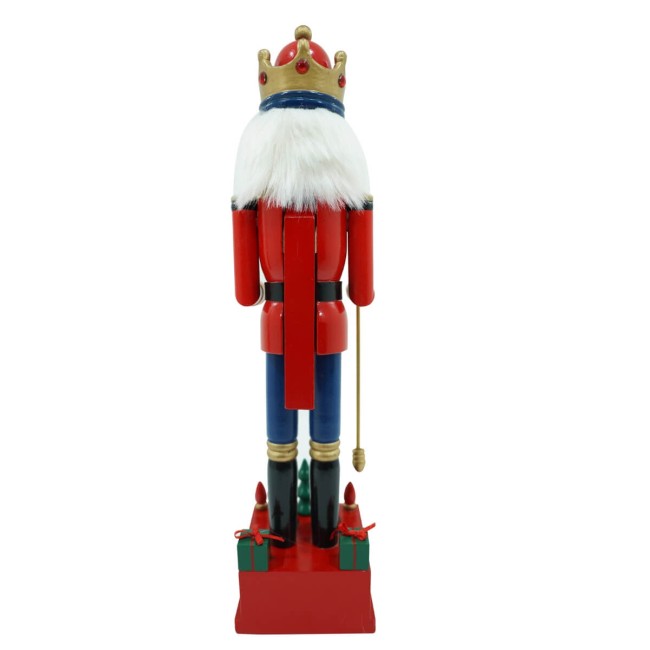 Schiaccianoci Natalizio in Uniforme con Calendario H.42 cm