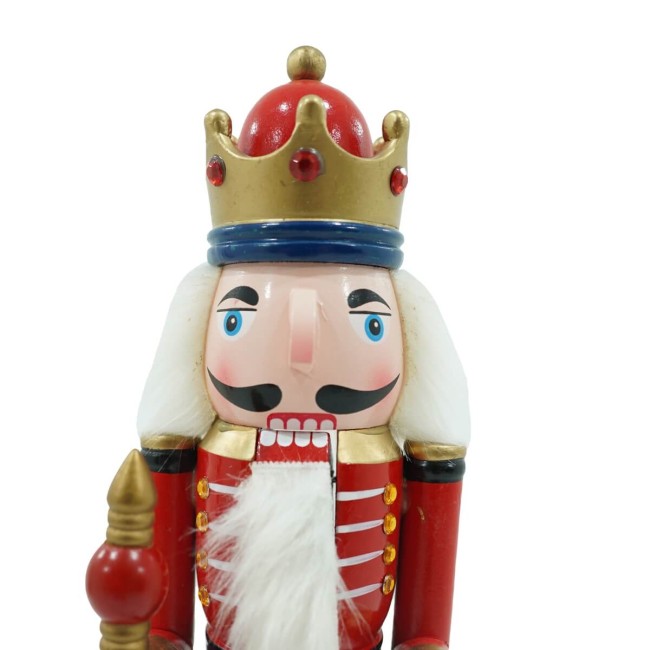 Schiaccianoci Natalizio in Uniforme con Calendario H.42 cm