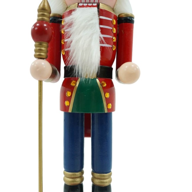 Schiaccianoci Natalizio in Uniforme con Calendario H.42 cm