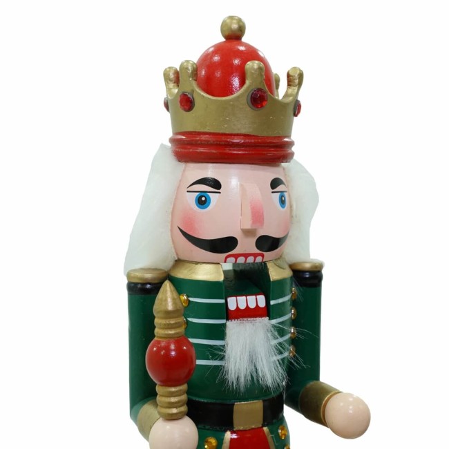 Schiaccianoci Natalizio in Uniforme con Calendario H.42 cm