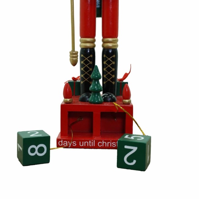 Schiaccianoci Natalizio in Uniforme con Calendario H.42 cm