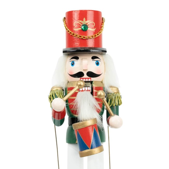 Schiaccianoci di Natale in Legno con Carillon H.30 cm