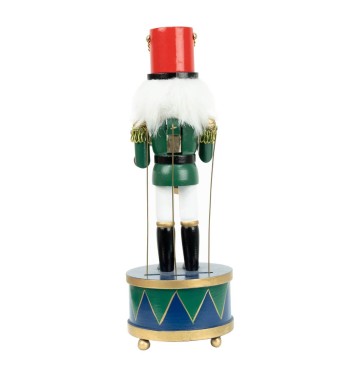 Schiaccianoci di Natale in Legno con Carillon H.30 cm