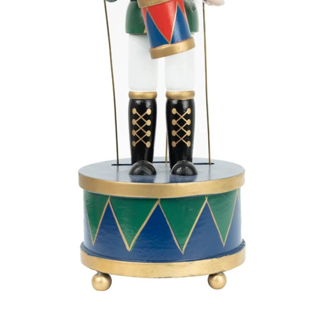 Schiaccianoci di Natale in Legno con Carillon H.30 cm