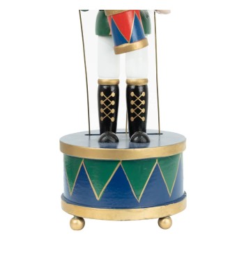 Schiaccianoci di Natale in Legno con Carillon H.30 cm