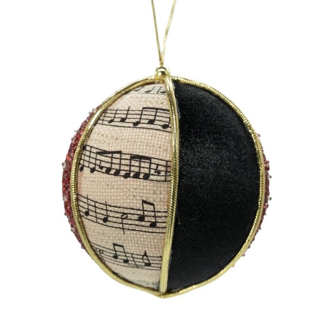 Palla di Natale con Decorazione a Spicchi D.8 cm