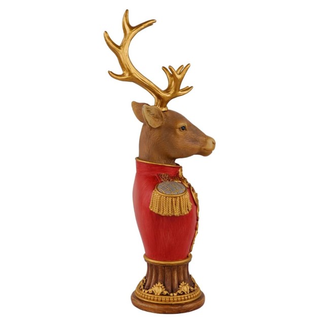 Busto Renna Natalizia in Resina H.36,5 cm