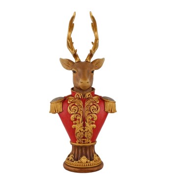 Busto Renna Natalizia in Resina H.36,5 cm Busto Renna Natalizia in Resina H.36,5 cm