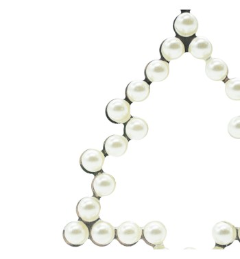 Albero Natalizio con perline da Appendere H.9 cm