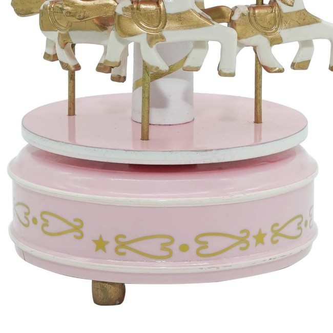 Carillon Giostra con Cavalli H.18 cm