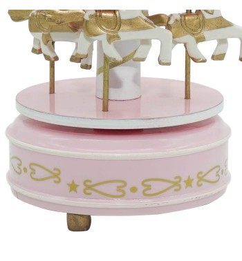 Carillon Giostra con Cavalli H.18 cm