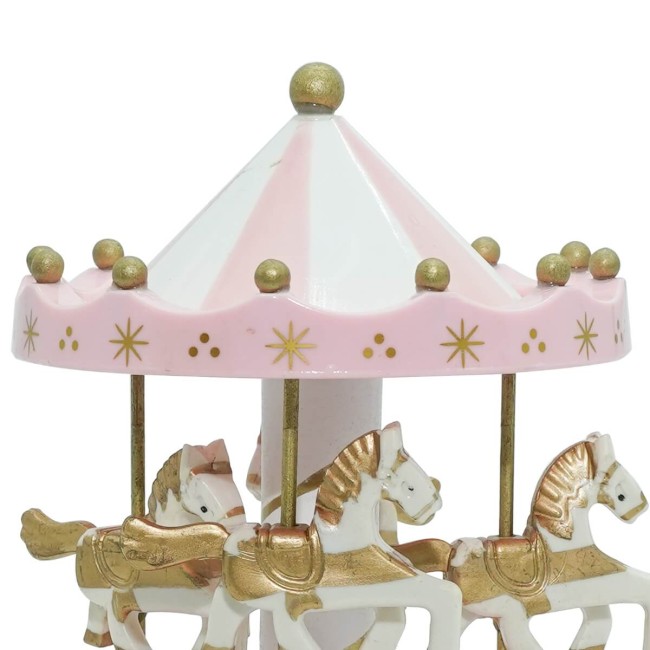 Carillon Giostra con Cavalli H.18 cm