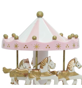 Carillon Giostra con Cavalli H.18 cm