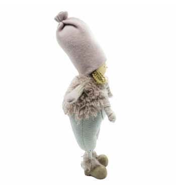 Bimbo in Piedi Grigio e Rosa H.43 cm Bimbo in Piedi Grigio e Rosa H.43 cm