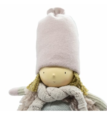 Bimbo in Piedi Grigio e Rosa H.43 cm Bimbo in Piedi Grigio e Rosa H.43 cm