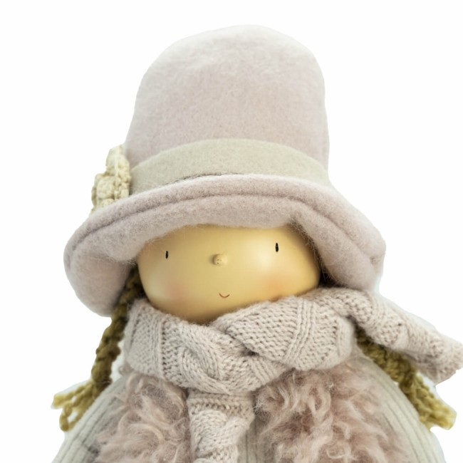 Bimba in Piedi Beige e Rosa H.41 cm