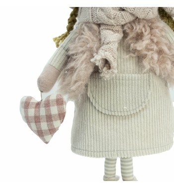 Bimba in Piedi Beige e Rosa H.41 cm