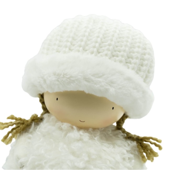 Bimba Bianca in Piedi con Stella in Mano H.33 cm