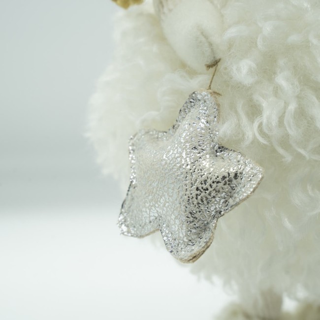 Bimba Bianca in Piedi con Stella in Mano H.33 cm