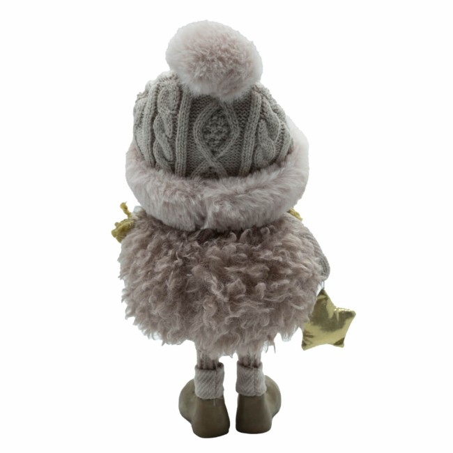 Bimba Rosa in Piedi con Stella in Mano H.34 cm