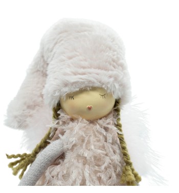 Bimba in Piedi con Cuore in Mano H.58 cm