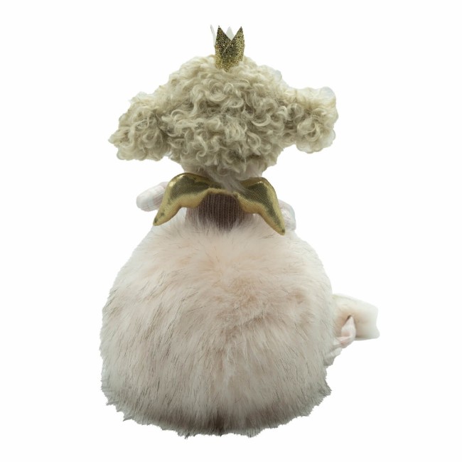 Principessa Rosa Seduta con Stella Oro H.52 cm