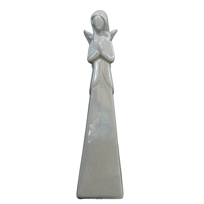 Angelo in Ceramica Grigio H.28 cm