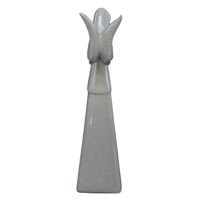 Angelo in Ceramica Grigio H.28 cm