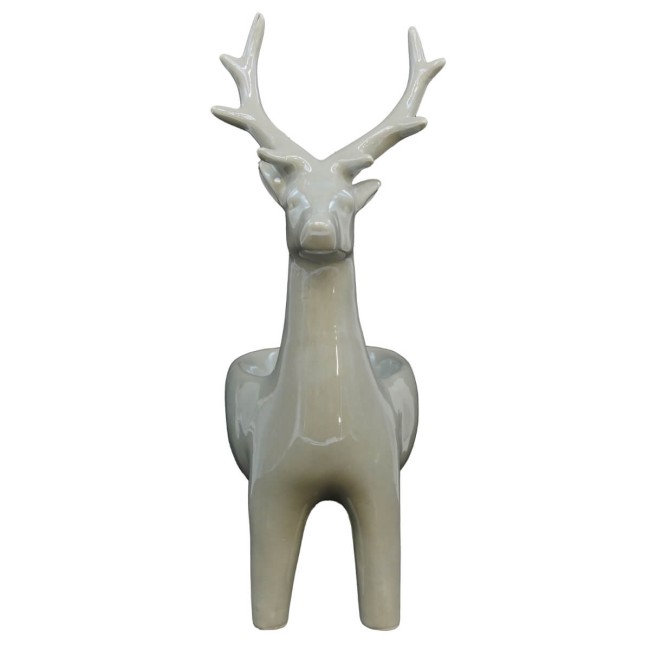 Renna con Contenitore Grigia H.20 cm