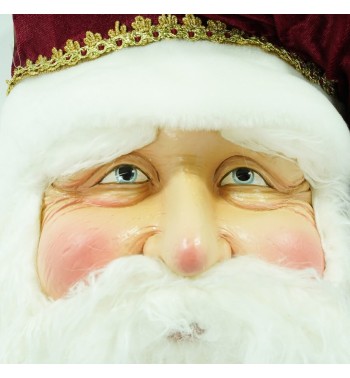 Testa di Babbo Natale da Appendere H.74 cm