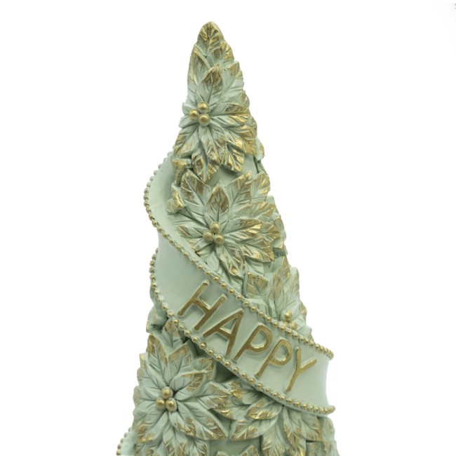 Albero Natalizio in Resina Verde Acqua H.30 cm