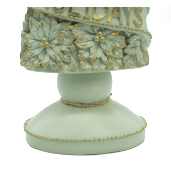 Albero Natalizio in Resina Verde Acqua H.30 cm