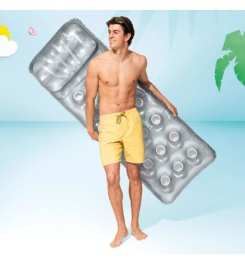 Materassino Gonfiabile 18 Buchi Grigio - Intex 58894