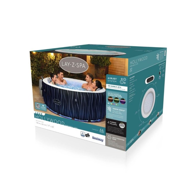 Spa Idromassaggio Lay-Z Hollywood AirJet, 4/6 Persone - Bestway 60059