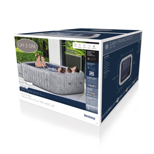 Spa Idromassaggio Gonfiabile San Francisco, 5/7 persone: Bestway 60161