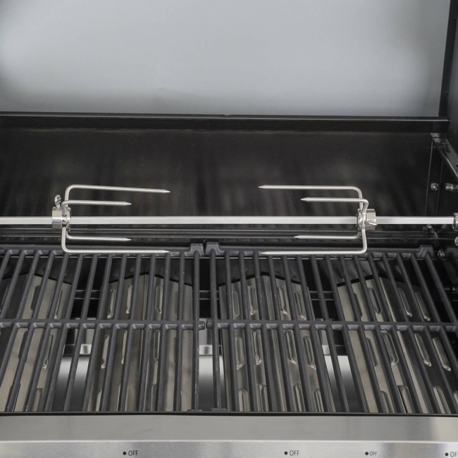 Girarrosto Elettrico in Acciaio Inox per Barbecue Lisbona e Lussemburgo
