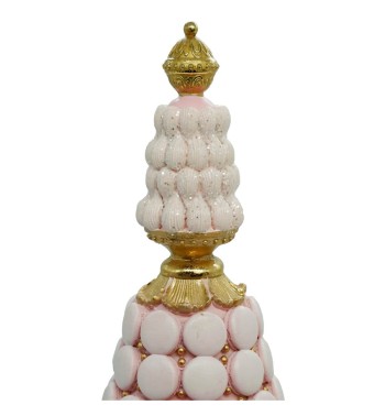 Albero di Macarons Rosa e Oro H.54 cm Albero di Macarons Rosa e Oro H.54 cm