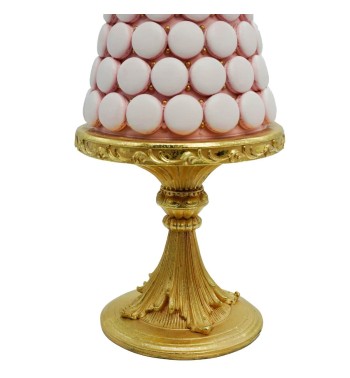 Albero di Macarons Rosa e Oro H.54 cm Albero di Macarons Rosa e Oro H.54 cm