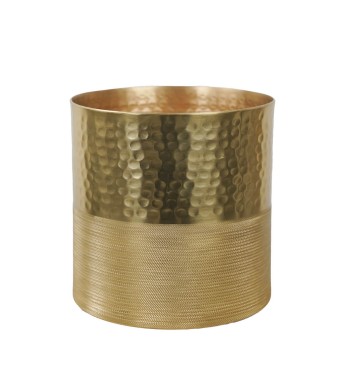 Vaso Decorativo Oro in Alluminio con Finitura Martellata 4 Misure