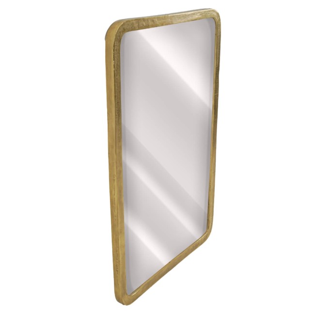 Specchio con Cornice in Alluminio Oro