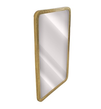 Specchio con Cornice in Alluminio Oro