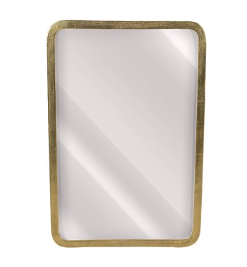 Specchio con Cornice in Alluminio Oro
