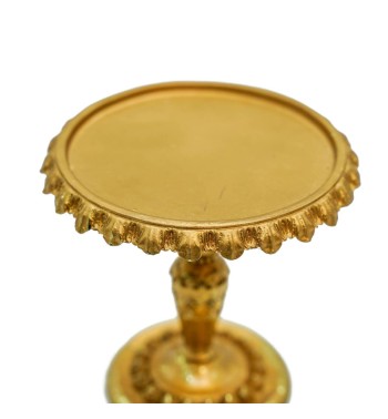 Alzatina in Resina Oro D.9,5xH.10 cm Alzatina in Resina Oro D.9,5xH.10 cm