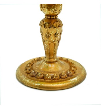 Alzatina in Resina Oro D.9,5xH.10 cm Alzatina in Resina Oro D.9,5xH.10 cm