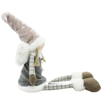 Bambolina Natalizia Seduta con Gambe Morbide H.54 cm Bambolina Natalizia Seduta con Gambe Morbide H.54 cm