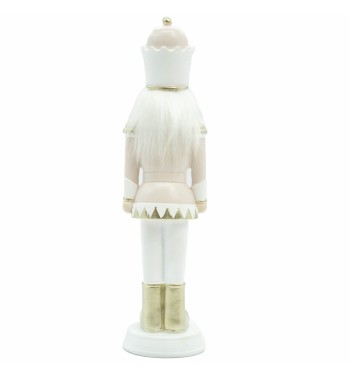 Schiaccianoci Natalizio Bianco e Rosa, 2 Misure Schiaccianoci Natalizio Bianco e Rosa, 2 Misure