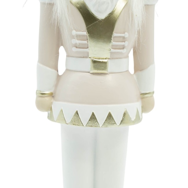 Schiaccianoci Natalizio Bianco e Rosa, 2 Misure